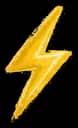 Hand-drawn lightning bolt icon